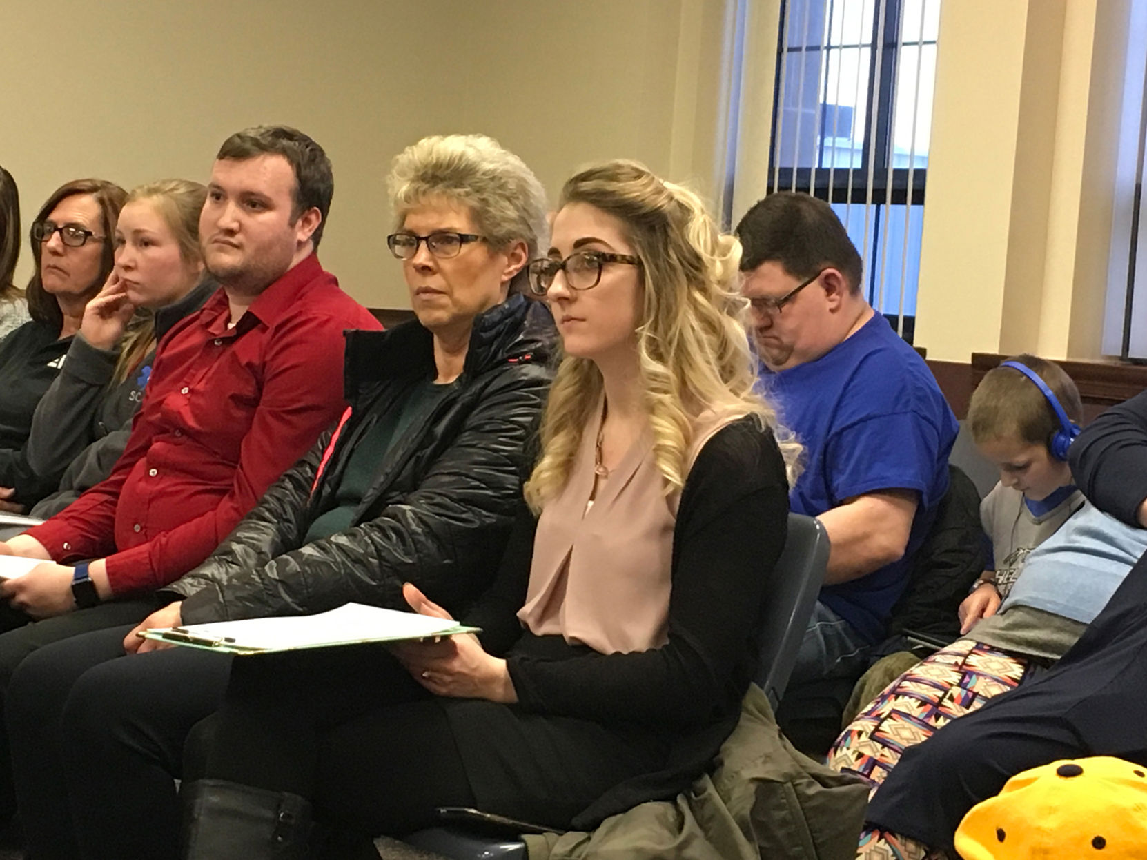 Heather Jacobs at Sheldon City Council